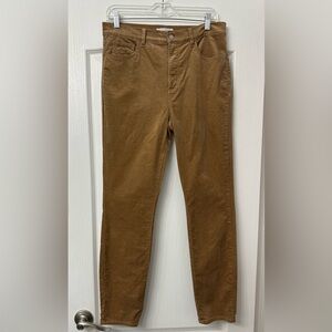 LOFT Women's carmel color Straight Leg Cordoroy Jeans